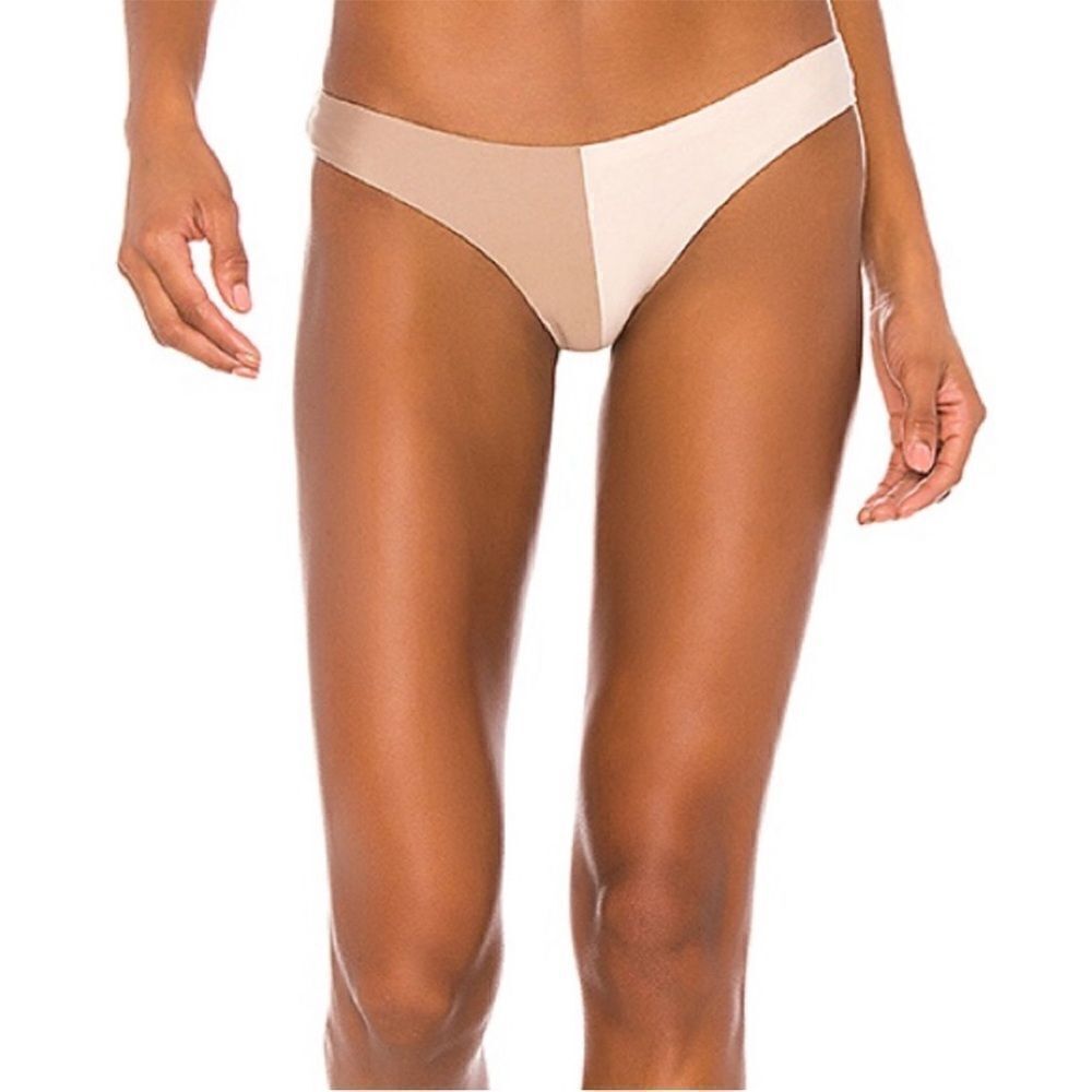 PILYQ Two Tone Teeny Bikini Bottom